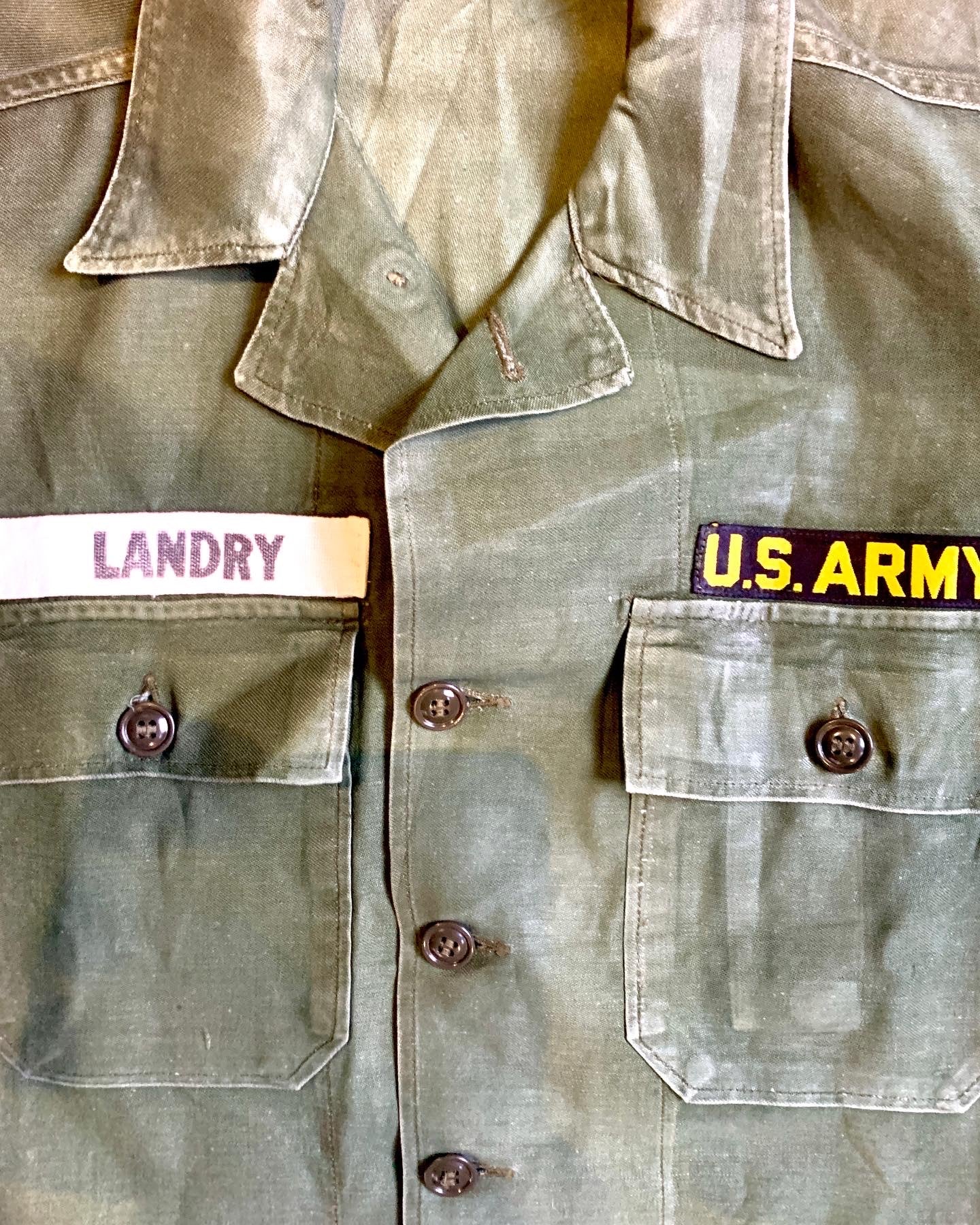 US Army OG107 First Pattern Shirt 1962 Dated