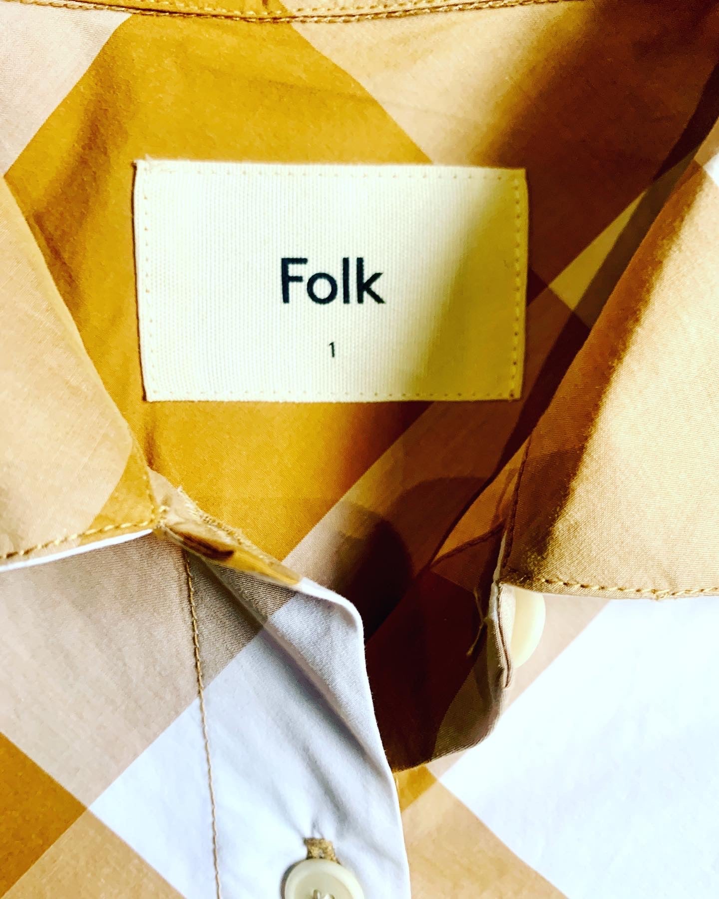 Folk Clothing Gingham Maxi Dress.