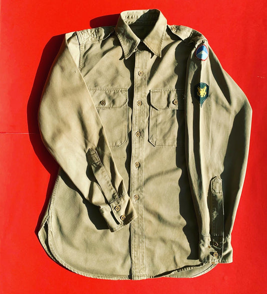 US Army Post-WW2 Far East Khaki Shirt