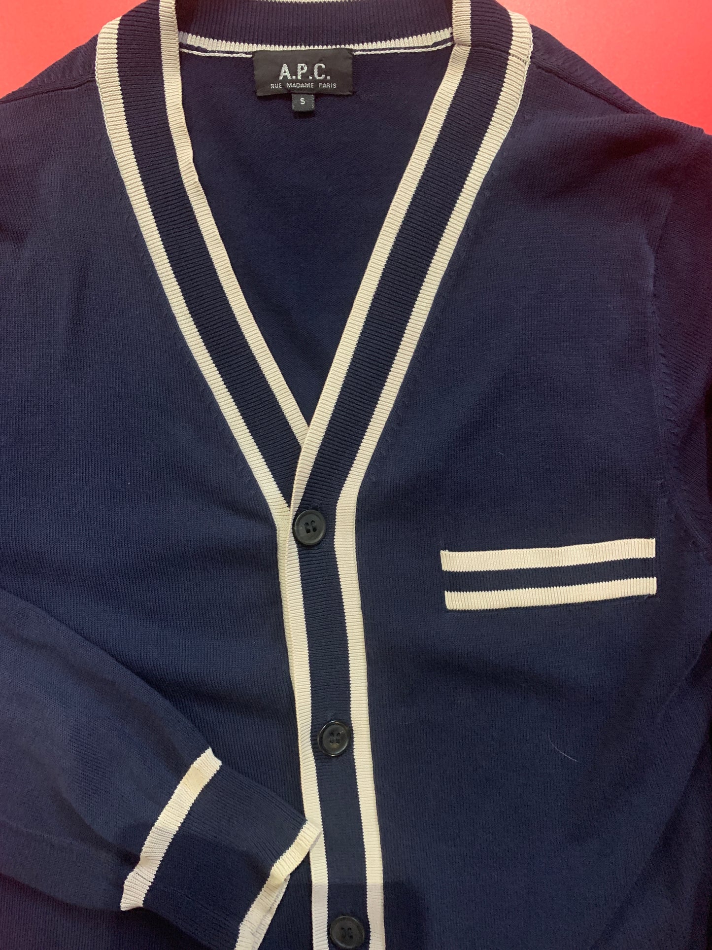 APC Henley Style Cardigan