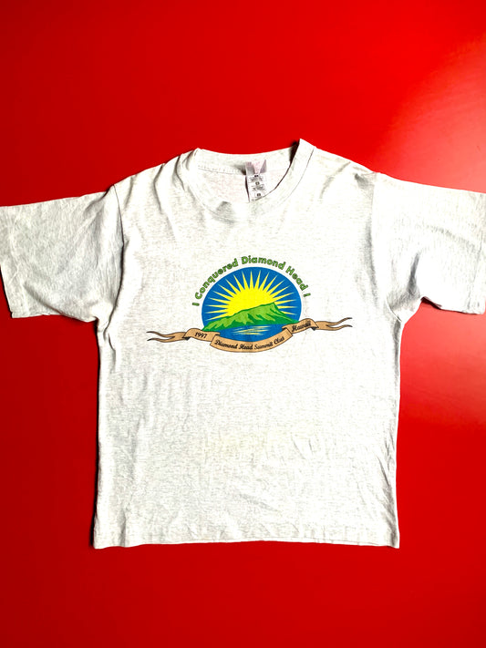 Hawaiian 'I Climbed Diamond Head' Souvenir T-shirt