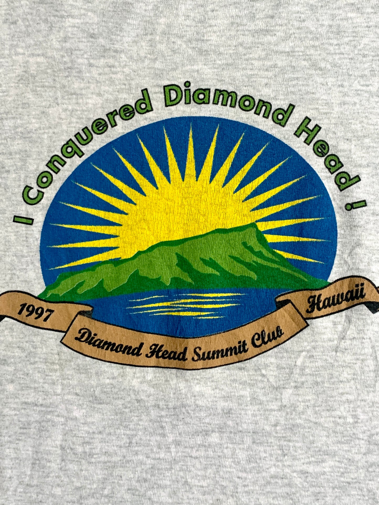 Hawaiian 'I Climbed Diamond Head' Souvenir T-shirt