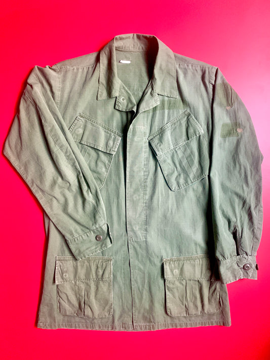 US Army Poplin Slant Pocket Fatigue Jacket 1969 Dated.