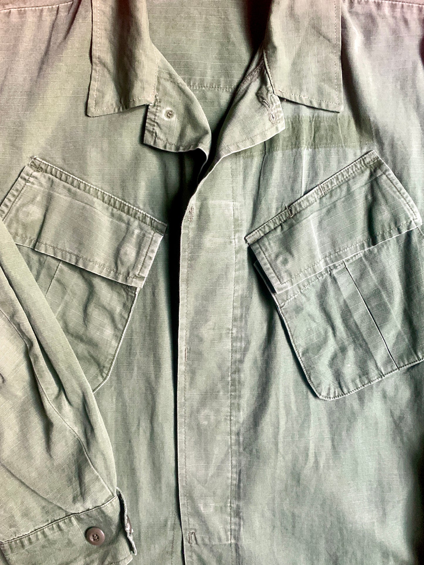 US Army Poplin Slant Pocket Fatigue Jacket 1969 Dated.