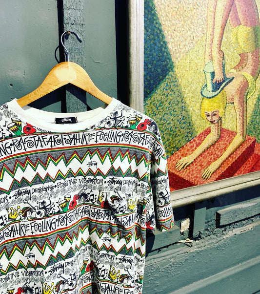 Stussy Rasta Ringer T-Shirt