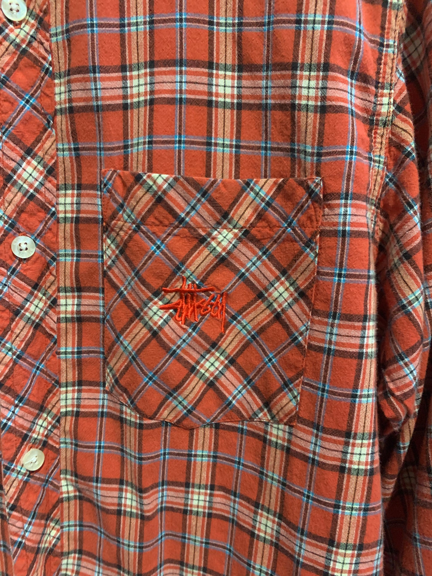Stussy Red Checked Shirt