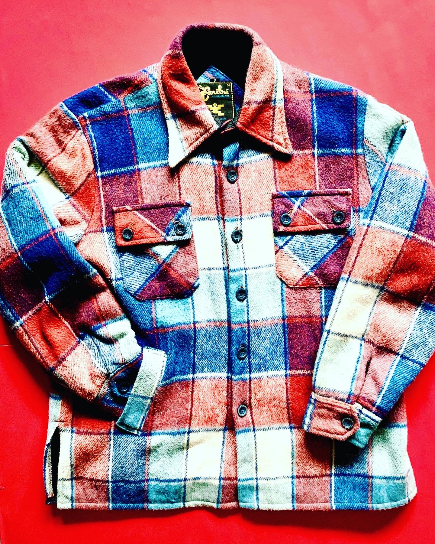 Wool Plaid Lumberjack Coat